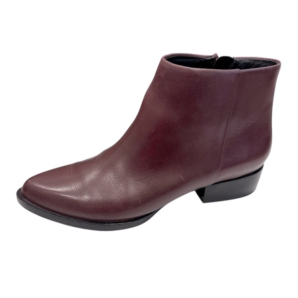 DKNY Dark Burgundy Pointy Toe Ankle Boots 8.5 - Picture 3 of 10